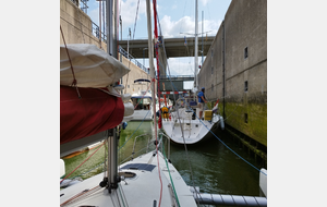 Passage de l'écluse de Krammersluis