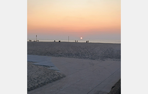 Coucher de soleil romantique.